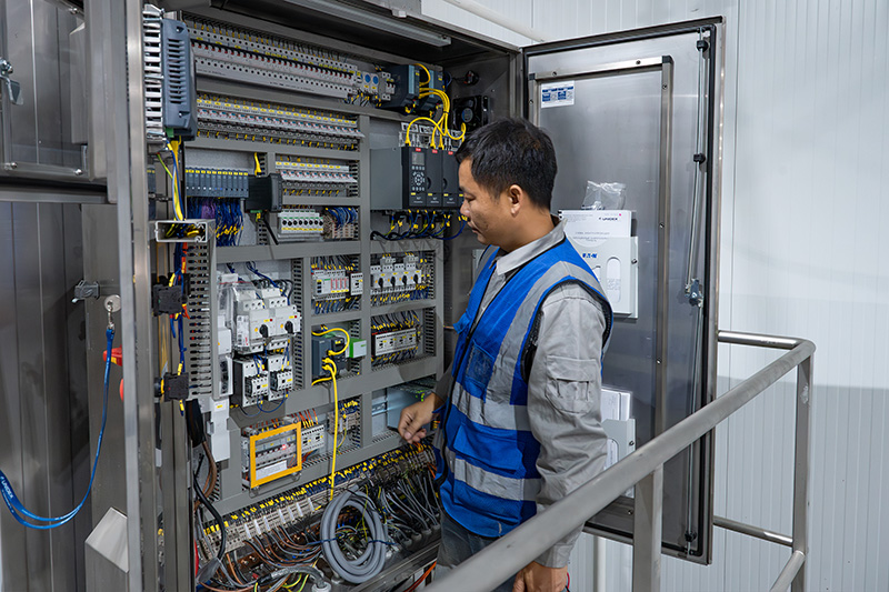 مجمد سريع بتقنية السرير المميع بطاقة 2000 كجم/ساعة لتجميد التوت والفراولة في قيرغيزستان